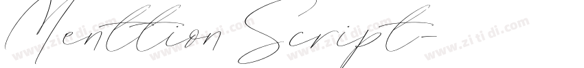 Menttion Script字体转换